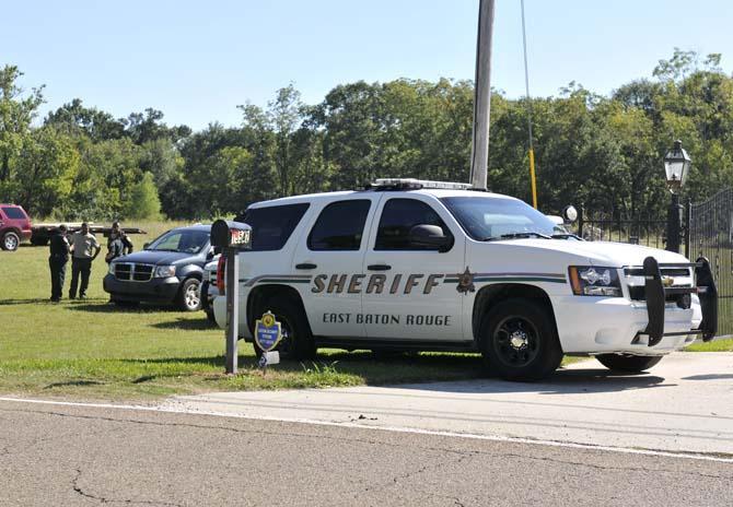 East Baton Rouge Sheriffs responded to a call involving a grenade Wednesday, October 9, 2013 at a home on Highland Road.