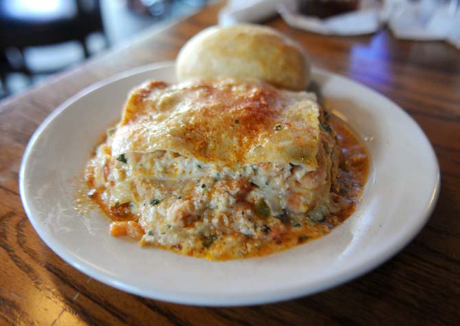 The Chimes, seafood lasagna