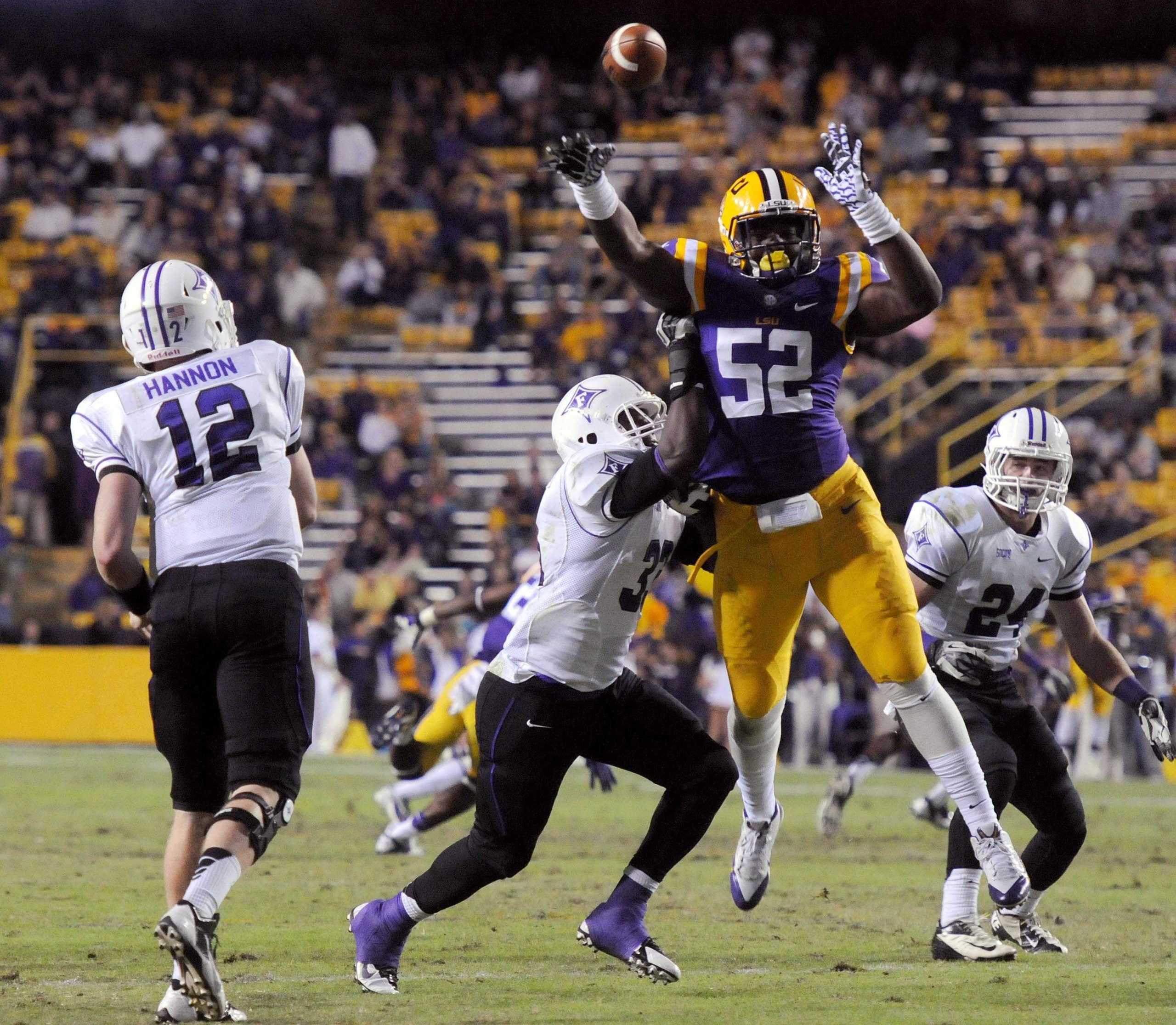 Final: Big second half helps LSU beat Furman, 48-16