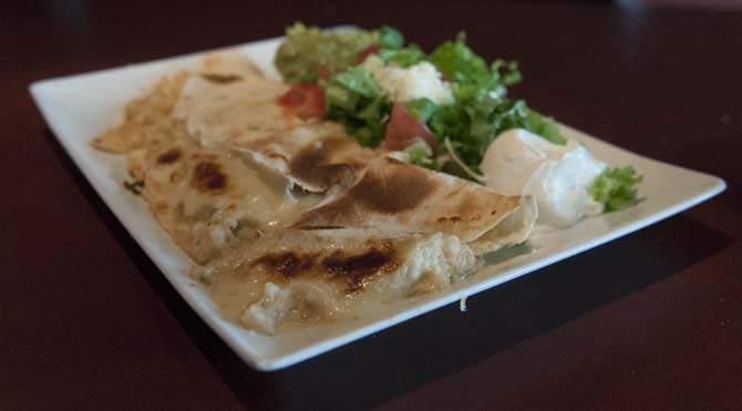 Mestizo's Shrimp and Crab Quesadilla