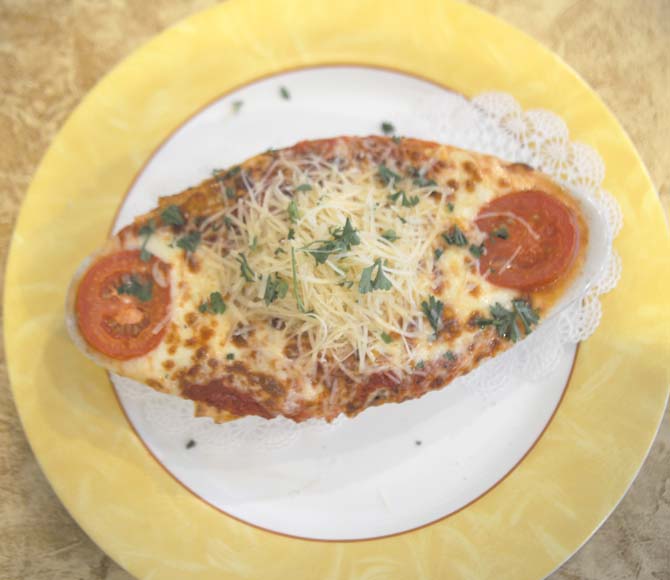 Lasagna at Louisiana Pizza Kitchen, Sunday, Oct. 13, 2013.