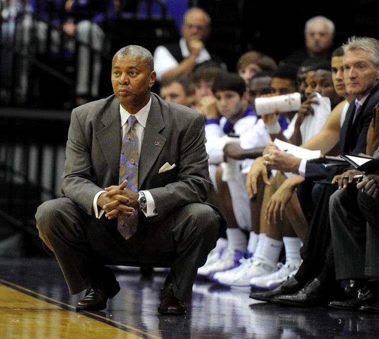 LSU head coach Johnny Jones watches his players Friday, Nov. 9, 2012 during the LSU vs. UC Santa Barbara game in the PMAC in Baton Rouge.