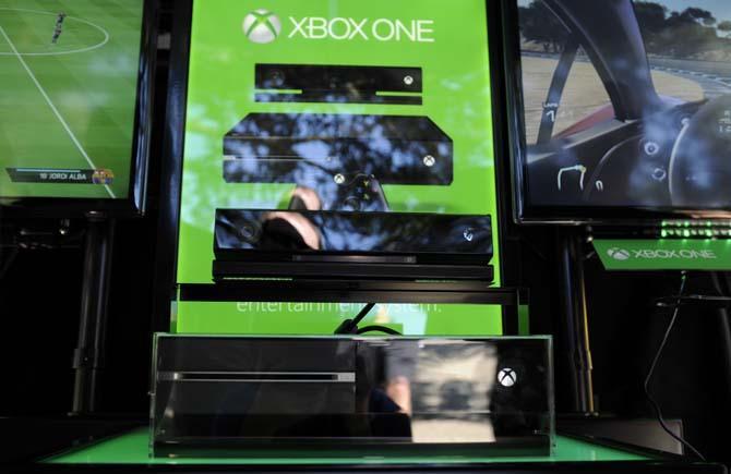 An Xbox One demo was on display Friday afternoon outside the Student Union.