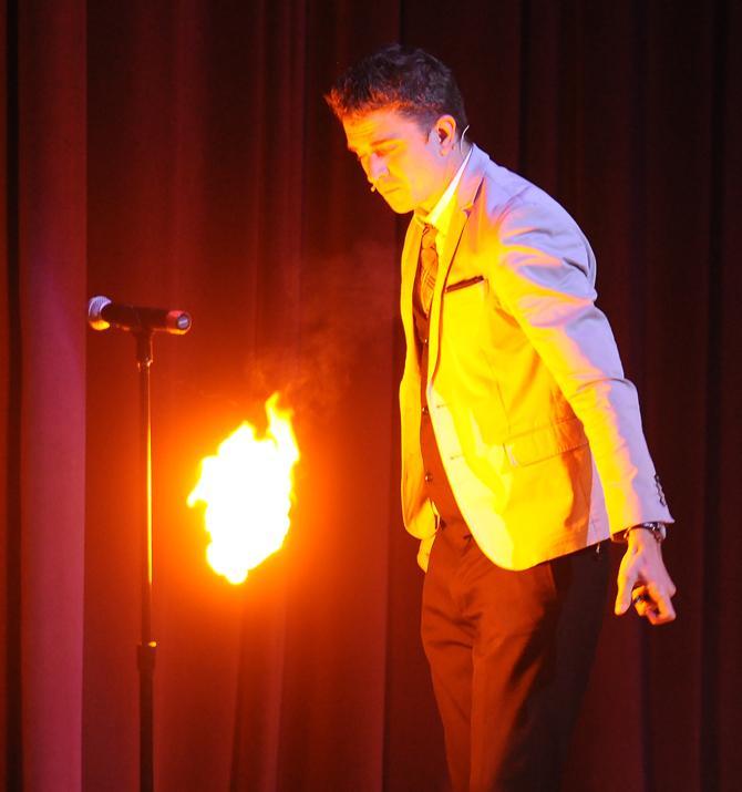 Magician performs at Union Theater