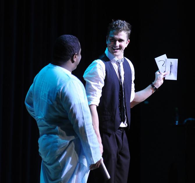 Magician performs at Union Theater