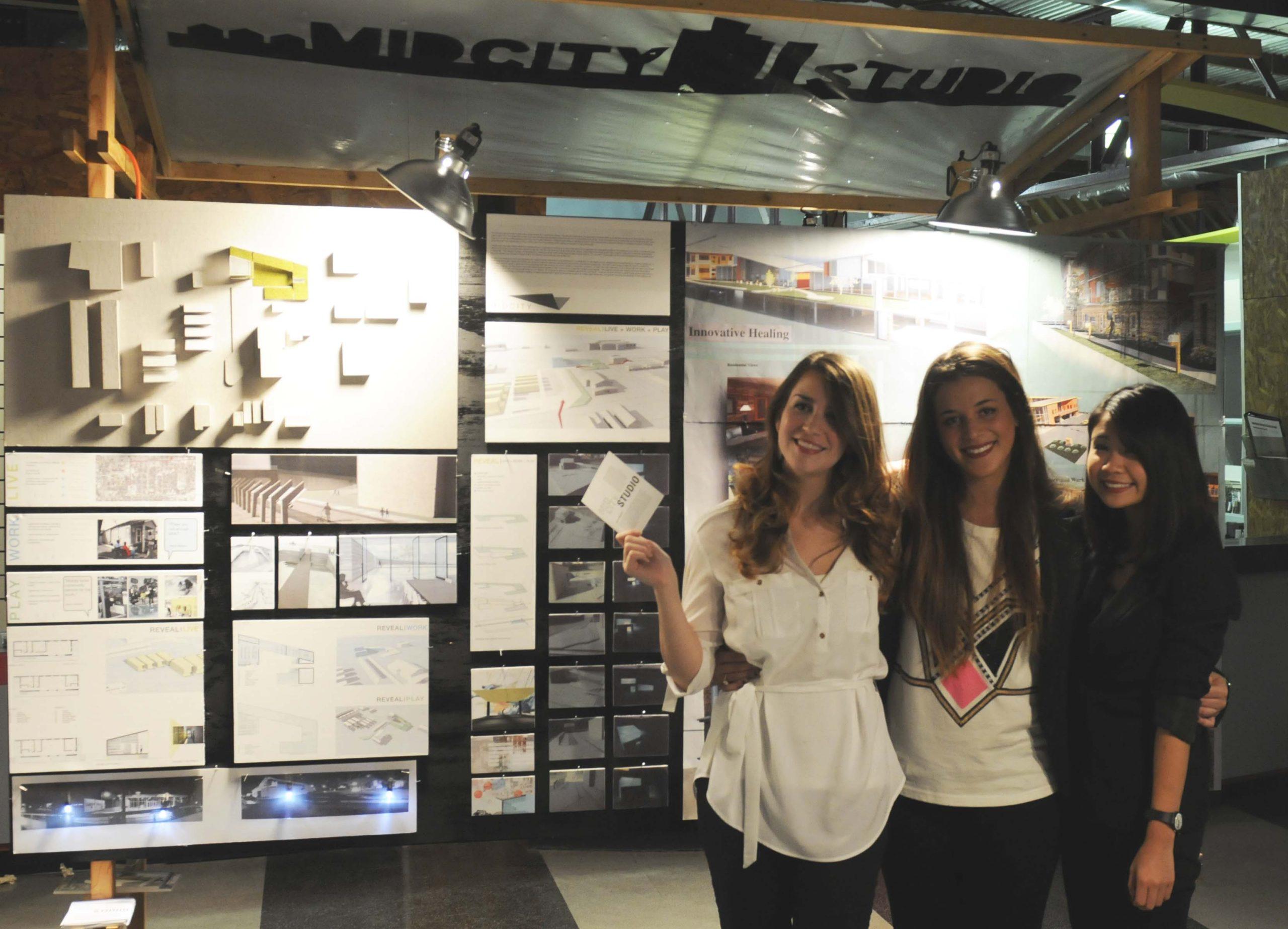 Architecture students present ideas for marketplace, cafe