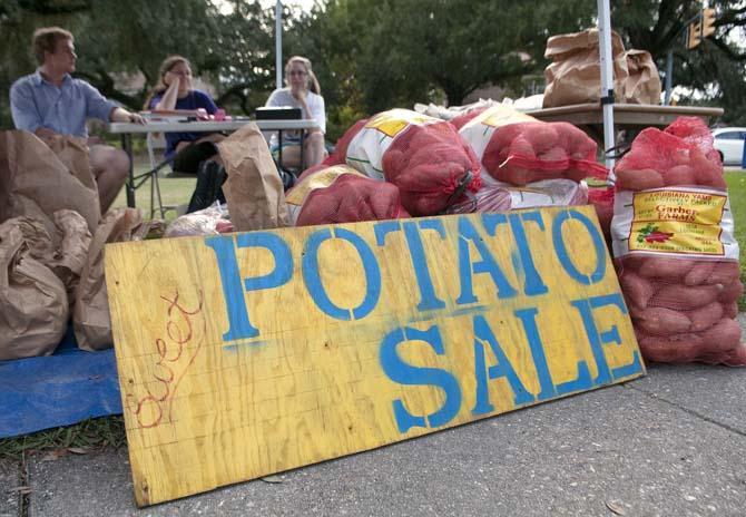 The Biological Engineering Students Organization is having its 32nd annual sweet potato and rice sale Monday, Nov. 18, 2013, at the intersection of South Stadium Drive and Highland Road.