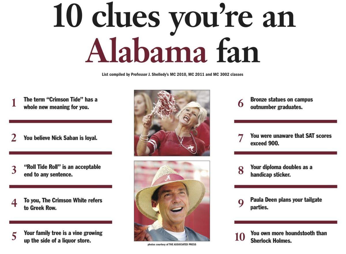 10 Clues You'e an Alabama Fan