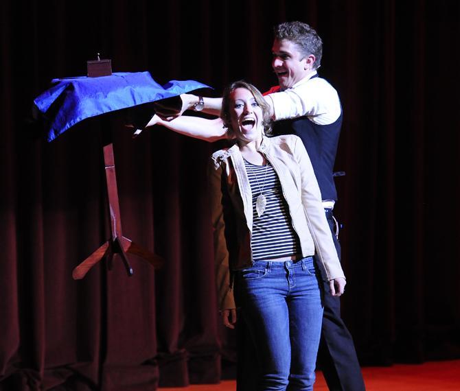 Magician performs at Union Theater