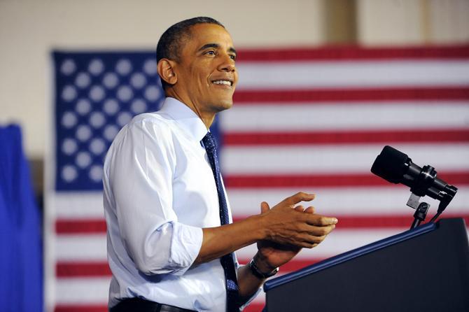 President Barack Obama speaks at Pathways in Technology Early College High School (P-TECH) in Brooklyn borough of New York, Friday, Oct. 25, 2013, where he highlighted the importance of education in providing skills for American workers in a global economy. (AP Photo/The Daily News, Aaron Schowalter, Pool)