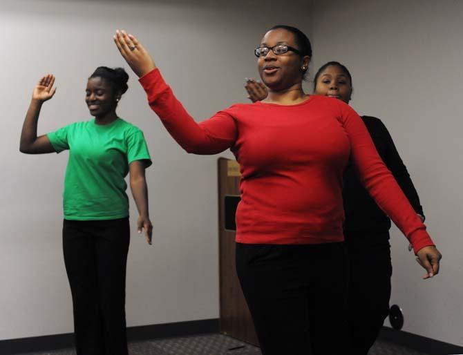 African-American Heritage Club dancers from Baton Rouge Magnet High School perform Tuesday, Dec. 3, 2013 at the University's African-American Cultural Center Pre-Kwanzaa Celebration.