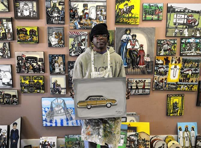 Batiste the Artiste: Louisiana painter&#8217;s work on display in Port Allen