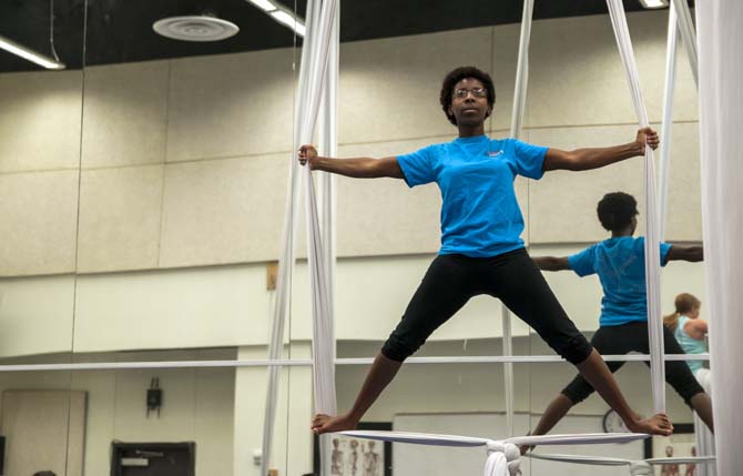 Hanging Out: Students take to the skies with the Physical Theatre Club