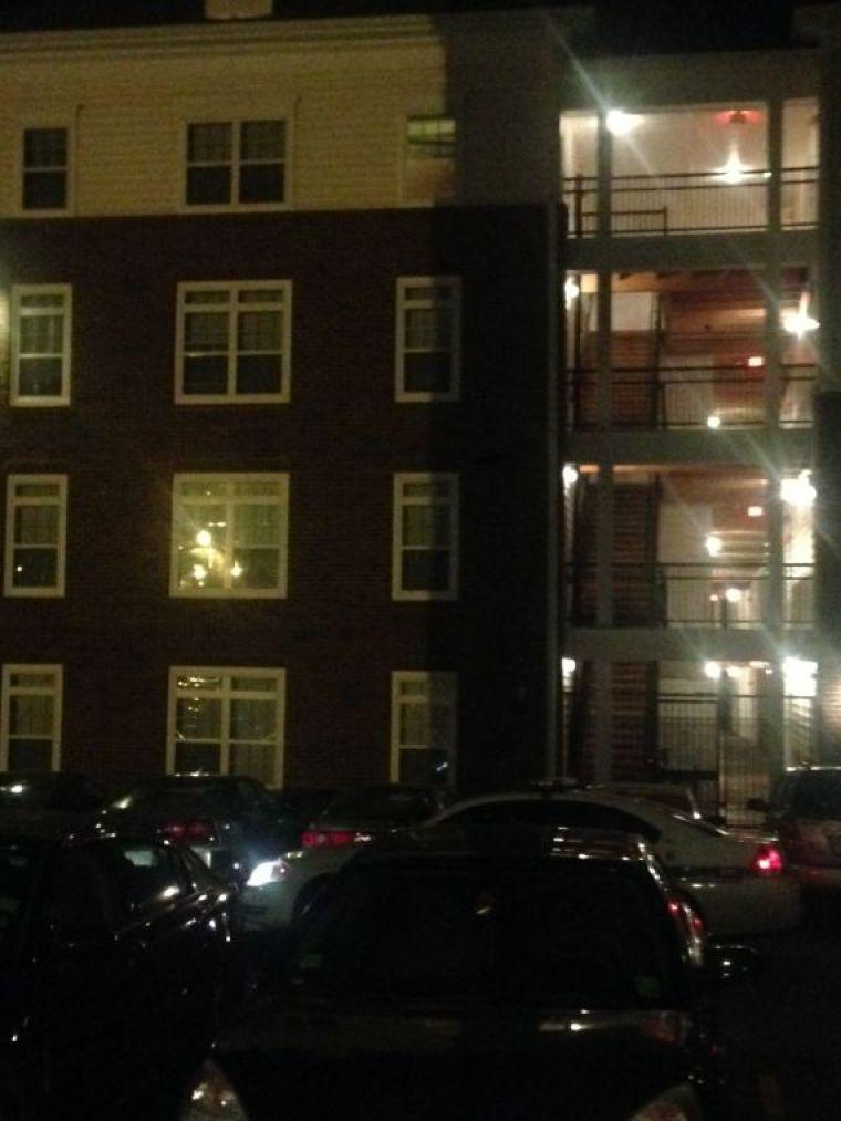 Police say one victim jumped from the window of the fourth story of the University Edge apartment building.&#160;