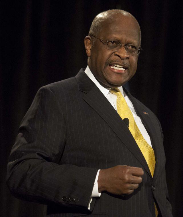 Herman Cain speaks to the people of Baton Rouge at a rally to support the congressional bid for Paul Dietzel on Friday, January 17, 2014 at the Renaissance of Baton Rouge Hotel.