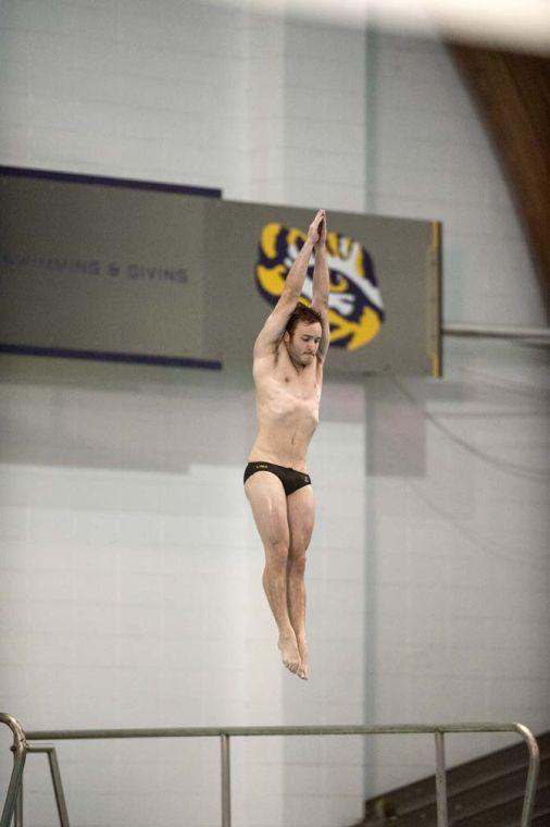 Senior diver Sean McKinney