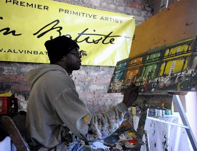 Batiste the Artiste: Louisiana painter&#8217;s work on display in Port Allen