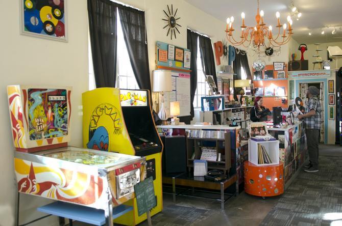 The Atomic Pop Shop, a local record store, is currently only one room but is soon to be adding another room; doubling the shopping area available to customers currently.