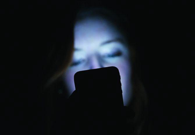 Studies have shown using a cell phone before bed can disrupt your sleep patterns.