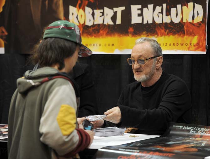 Nightmare On Elm St. star Robert Englund was one of many celebrities offering autographs and pictures during the Wizard World New Orleans Comic Convention held at the New Orleans Convention Center.