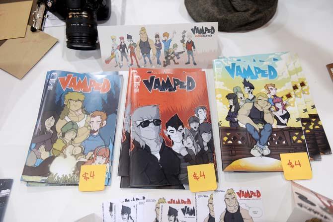 Artist Alley allows local comic book artists, writers, and designers to promote and support their work along with other supporting companys. Louisiana locals Jason Bienvenu and Donny Broussard design, write, and illustrate comics such as Vamped, and The Kingdom.