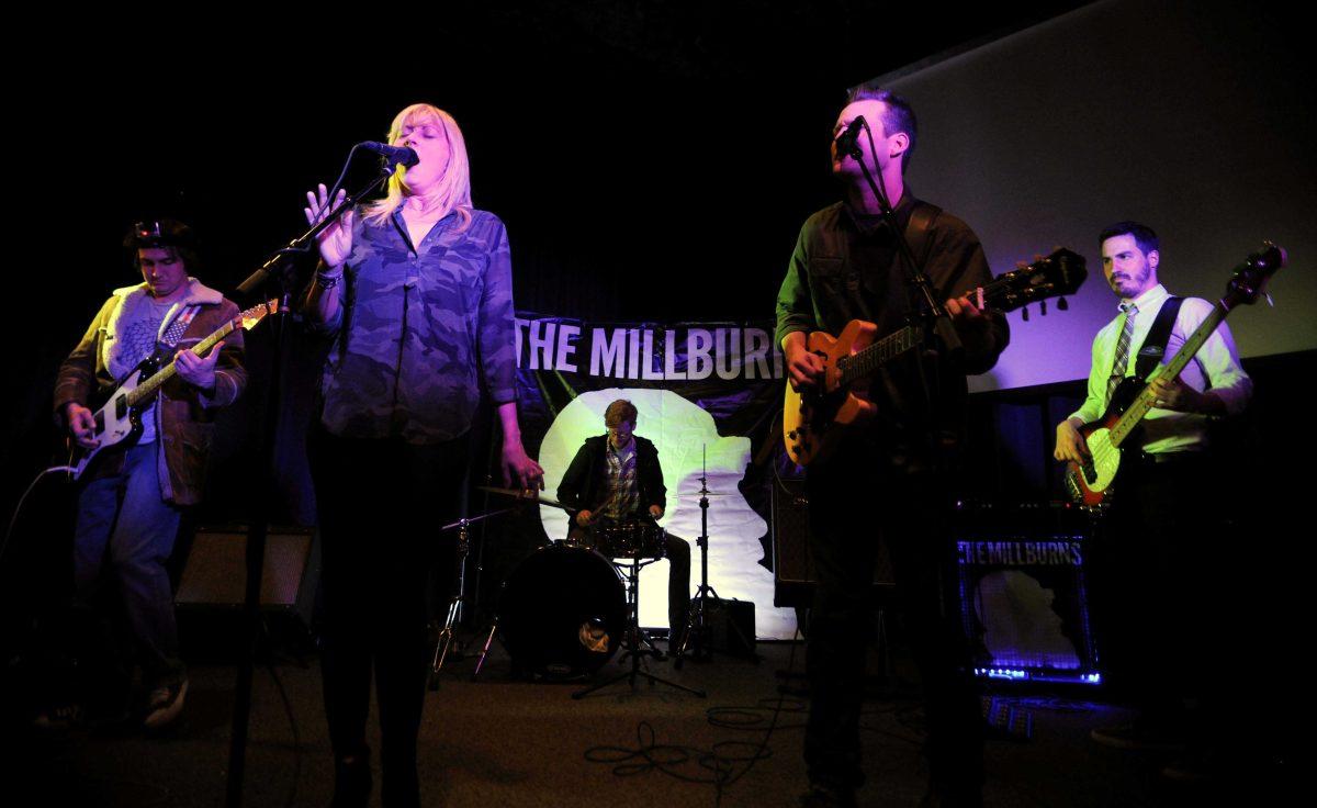 The Millburns (left to right) guitarist Jason Bossier, vocalist Ashley Cowart, percussionist Michael Lane, vocalist and guitarist Ben Nelson, and bassist John Mark Lowry rehearse at the practice space in Baton Rouge Thursday, January 23, 2014.