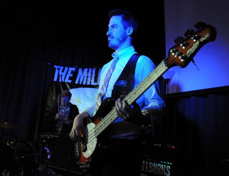 The Millburns bassist John Mark Lowry slaps the bass Thursday January 23, 2014 at the band's practice space in Baton Rouge.