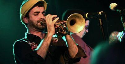 Lead singer and trumpet player&#160;K.C. O'Rorke performs at Chelsea's Cafe in Baton Rouge, LA
Photo Credit: Drew&#160;Guillory