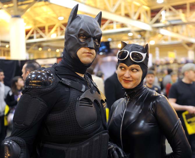 Joshua and Susan Thomas cosplay as "Batman" and "Catwoman" Saturday, Feb. 8, 2014 at Wizard World New Orleans Comic Con held at the New Orleans Convention Center.