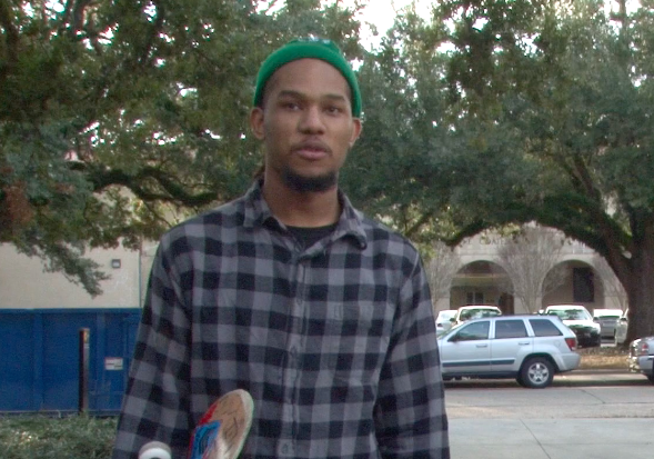 Reginald, an LSU skater, recounts the dangers of riding on campus.&#160;