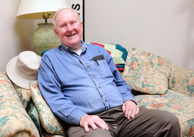 History professor James Hardy reflects on his last 49 years at the University on Tuesday, Feb. 11, 2014 in Allen Hall.