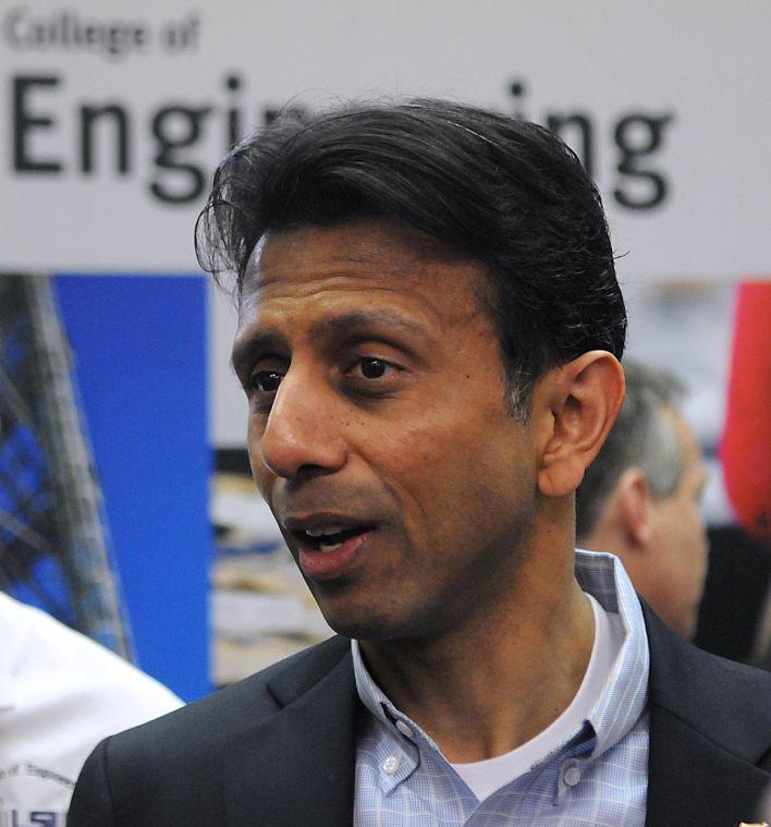 Governor Bobby Jindal speaks to LSU Engineering students after he discussed expanding LSU&#8217;s engineering college February 3, 2014 in Patrick F. Taylor Hall.