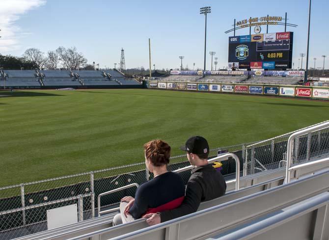 Two star-struck lovebirds gaze out into the vast green of Alex Box Stadium, choosing to, perhaps, watch LSU's season-opener against UNO or &#8212; more likely &#8212; grab a bag of peanuts, a couple hot dogs, and snuggle up together, celebrating the one day of the year dedicated to that special someone &#8212; whoever it may be.