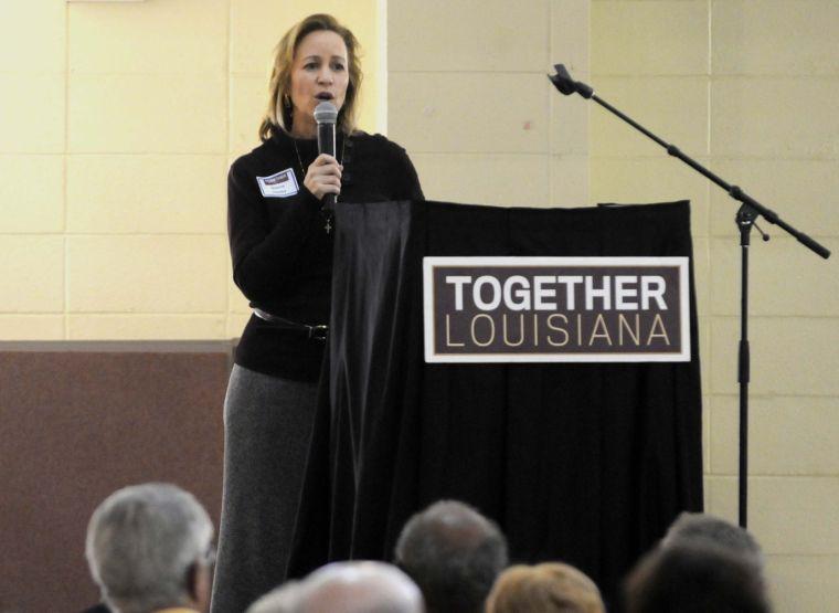 Ms. Dianne Hanley speaks to the conference on the troubles of Payday Lending during the Together Louisiana Statewide Issues Conference on Saturday, Feb. 15, 2014 at the Shiloh Missionary Baptist Church.