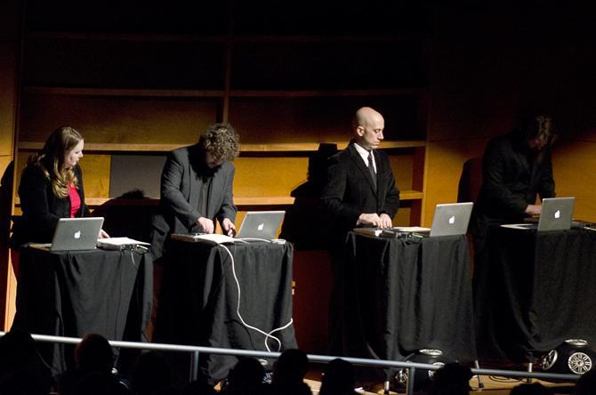 The Laptop Orchestra of Louisiana giving a unique performance at the Concert Spectacular Fundraiser in the LSU Union Theater.