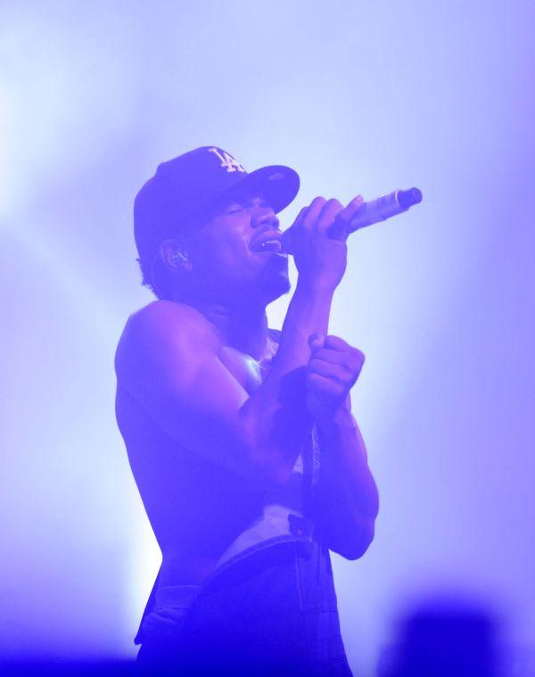 Chance The Rapper performs Friday night, March 21, 2014 during BUKU Music + Art Project at Mardi Gras World in New Orleans.