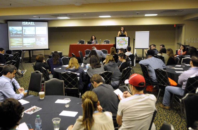 Emily Hochberg, director of communications and social media for the Israel Action Network, speaks about viral memes and how they relate to Israel Advocacy at TribeFest on Sunday, March 16, 2014 at at the Sheraton New Orleans Hotel.