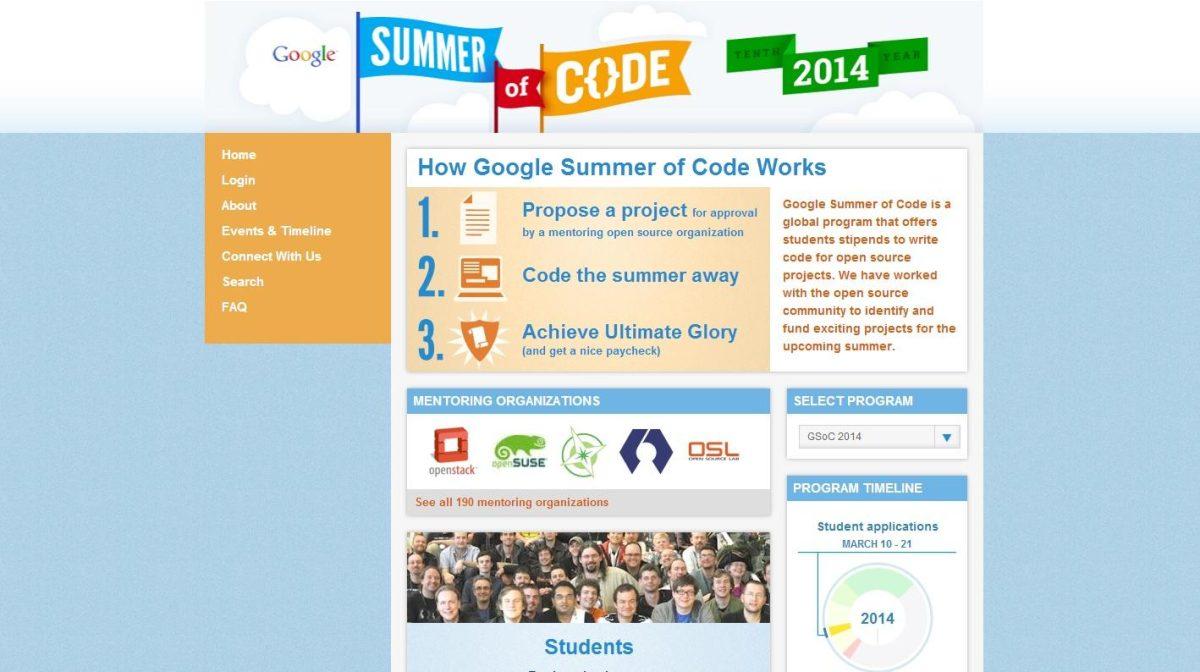 Google Summer of Code 2014 Screencap