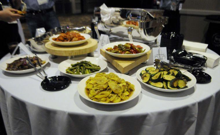 After the day's talks and sessions, TribeFest attendees join for the Purim seudah meal Sunday, March 16, 2014 at The Sheraton New Orleans Hotel.