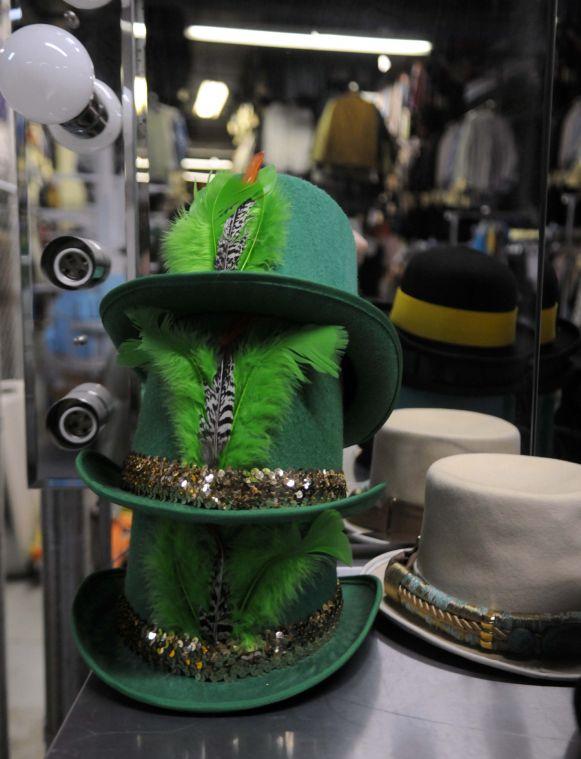 Southern Costume Company in New Orleans makes hats for the upcoming Saint Patrick's Day.