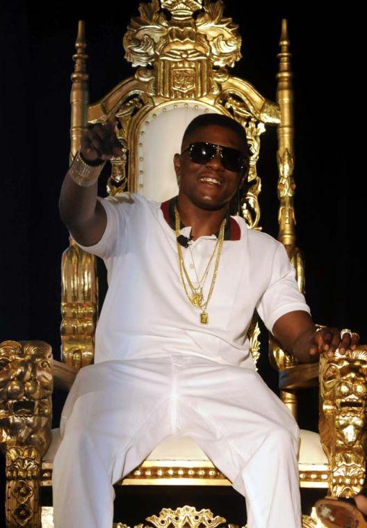Torrence Hatch, also known as Lil Boosie, speaks to reporters Monday, March 10, 2014 during his press conference at The W Hotel in New Orleans.