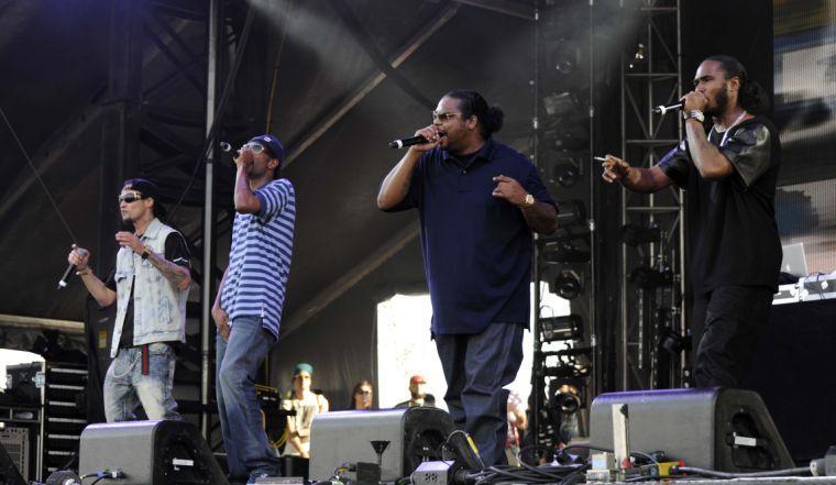 Bone Thugs-n-Harmony perform on the Power Plant stage at Buku Music + Art Project on Friday, March 21, 2014 at Mardi Gras World in New Orleans.