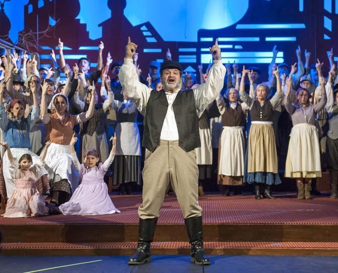 Members of First Presbyterian Church rehearse "Fiddler on the Roof" Wednesday, March 19, 2014.