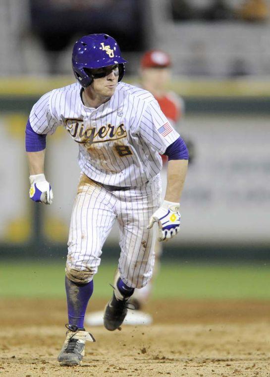 LSU sophomore infielder Alex Bregman (8) runs to third base Wednesday, March 5, 2014 during the Tigers' 8-1 victory against Sacred Heart in Alex Box Stadium.