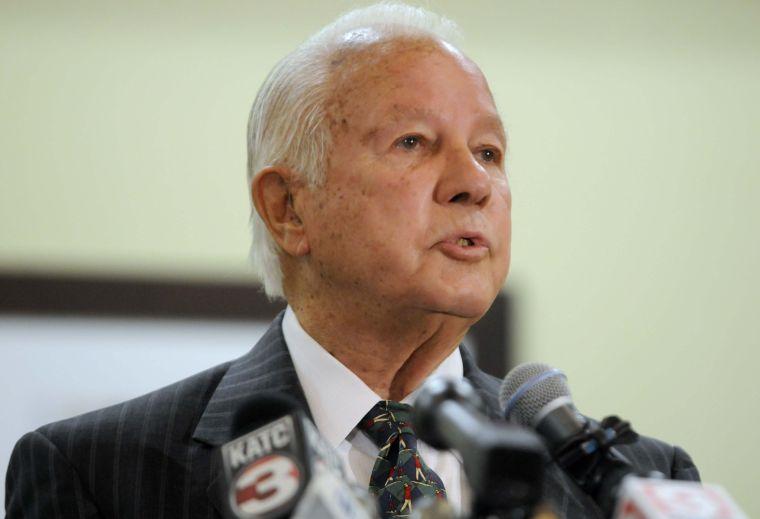 Former Louisiana Governor Edwin Edwards announces he will run for U.S. representative of the Sixth Congressional District on Monday, March 17, 2014 during The Press Club of Baton Rouge luncheon at the Iberville room of The Belle of Baton Rouge Casino &amp; Hotel.