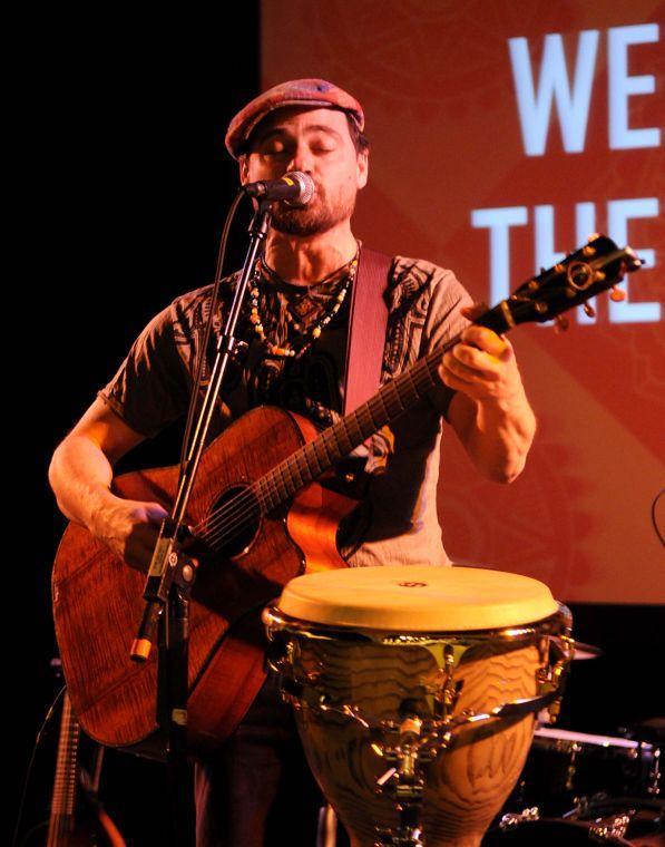 Lead singer and guitarist of Soulfarm Noah Solomon Chase plays at TribeFest on Sunday, March 16, 2014 at The Sheraton New Orleans Hotel.