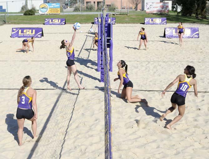 Sand volleyball hosts first event