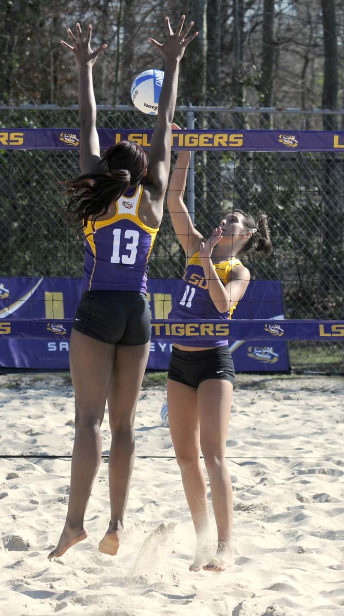 Sand volleyball hosts first event