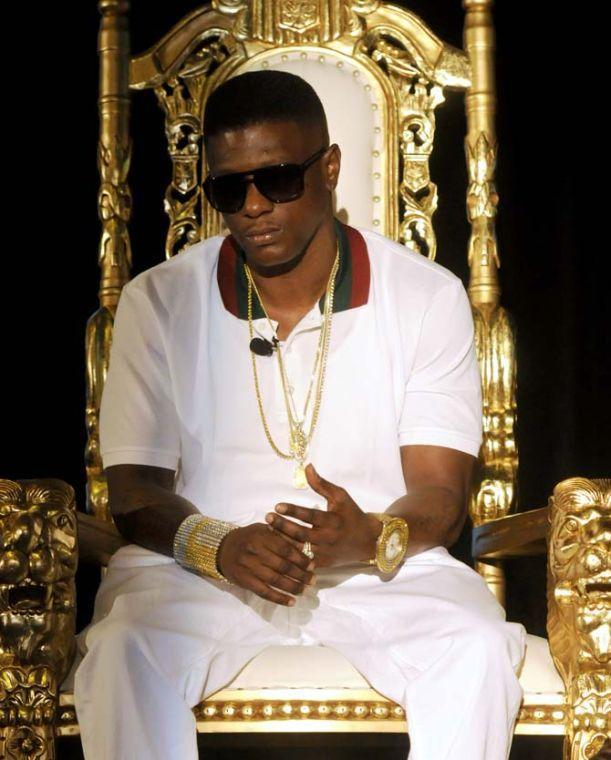 Torrence Hatch, also known as Lil Boosie, speaks to reporters Monday, March 10, 2014 during his press conference at The W Hotel in New Orleans.