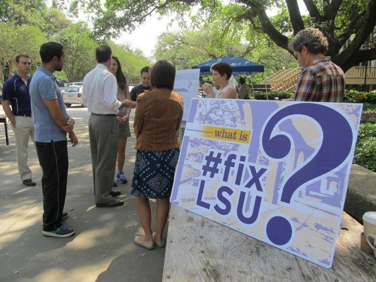 LSU President F. King Alexander speaks with the Manship School Create Lab about #FixLSU in Free Speech Alley Friday, April 25, 2014. Check out the complete slideshow.